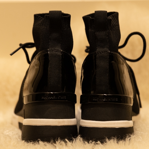 Michael Kors Shoes - Michael Kors Hightop Skylar Knit Sneakers size 9